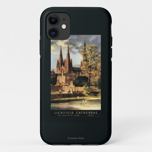 Uitzicht van de kathedraal van Lichfield Case-Mate iPhone Case (Achterkant)