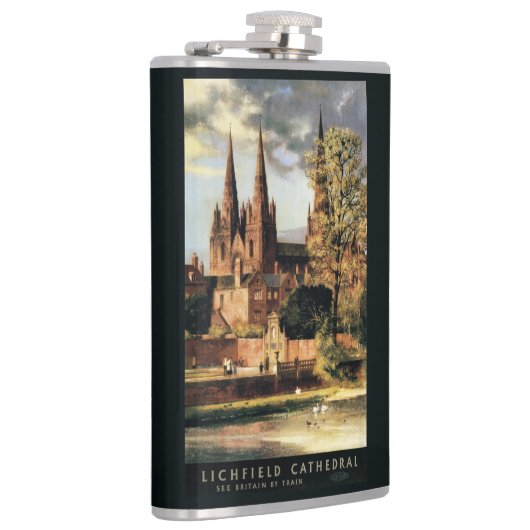 Uitzicht van de kathedraal van Lichfield Heupfles (Rechts)