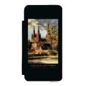 Uitzicht van de kathedraal van Lichfield Incipio iPhone Portemonnee Hoesje (Voorkant Agenda)