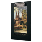 Uitzicht van de kathedraal van Lichfield Klembord (Links)