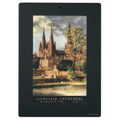 Uitzicht van de kathedraal van Lichfield Klembord (Achterkant)