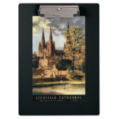 Uitzicht van de kathedraal van Lichfield Klembord (Voorkant)