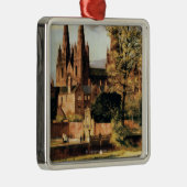 Uitzicht van de kathedraal van Lichfield Metalen Ornament (Rechts)