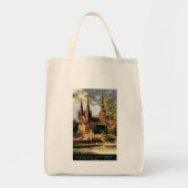 Uitzicht van de kathedraal van Lichfield Tote Bag (Voorkant)
