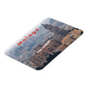 Uitzicht van de kathedraal van Malaga. Magneet (Linkerzijde)