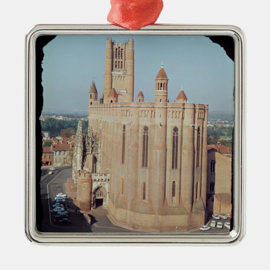 Uitzicht van de kathedraal van Sainte-Cecile Metalen Ornament (Voorkant)