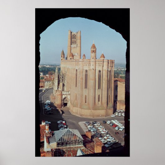 Uitzicht van de kathedraal van Sainte-Cecile Poster (Voorkant)