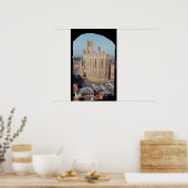 Uitzicht van de kathedraal van Sainte-Cecile Poster (Keuken)