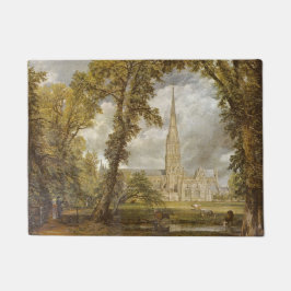 Uitzicht van de kathedraal van Salisbury (Engelse  Deurmat