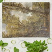 Uitzicht van de kathedraal van Salisbury (Engelse  Theedoek (Gevouwen)