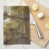 Uitzicht van de kathedraal van Salisbury (Engelse  Theedoek (Quarter Fold)