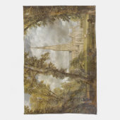 Uitzicht van de kathedraal van Salisbury (Engelse  Theedoek (Verticaal)