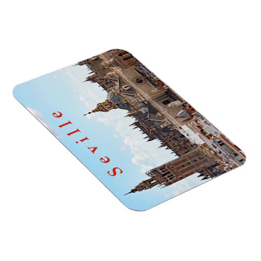 Uitzicht van de kathedraal van Sevilla. Magneet (Rechterzijde)