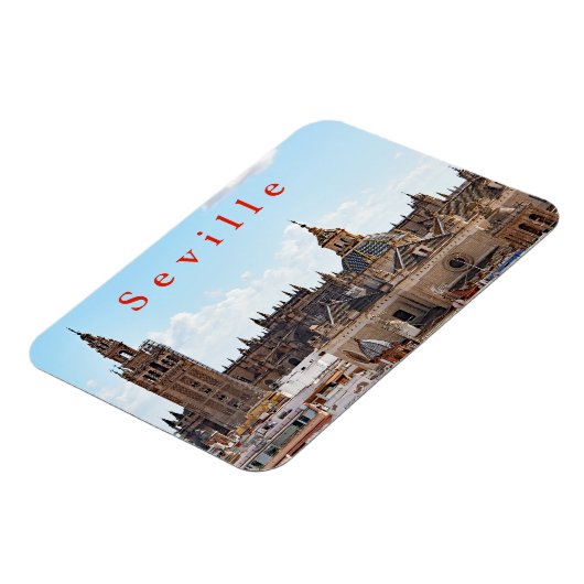 Uitzicht van de kathedraal van Sevilla. Magneet (Linkerzijde)