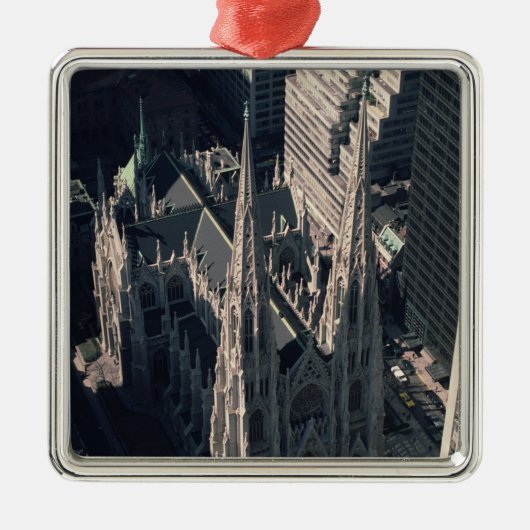 Uitzicht van de kathedraal van St. Patrick Metalen Ornament (Voorkant)