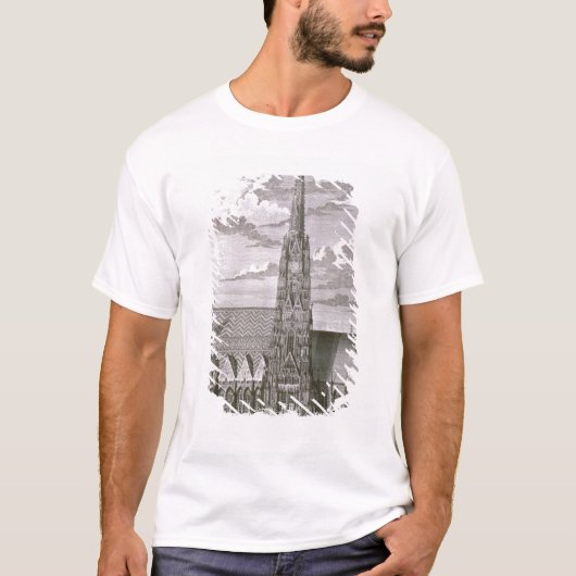 Uitzicht van de kathedraal van St. Stephan T-shirt (Voorkant)