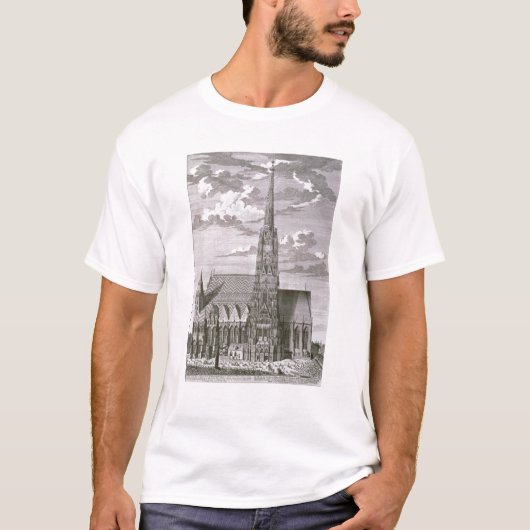 Uitzicht van de kathedraal van St. Stephan T-shirt (Voorkant)
