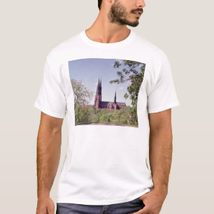 Uitzicht van de kathedraal van Uppsala van het kas T-shirt