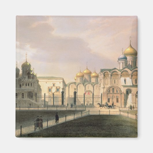 Uitzicht van de kathedralen in het Kremlin van Mos Magneet (Voorkant)