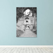 Uitzicht van de kerk, c.1052-67 canvas afdruk (Insitu (Houten vloer))