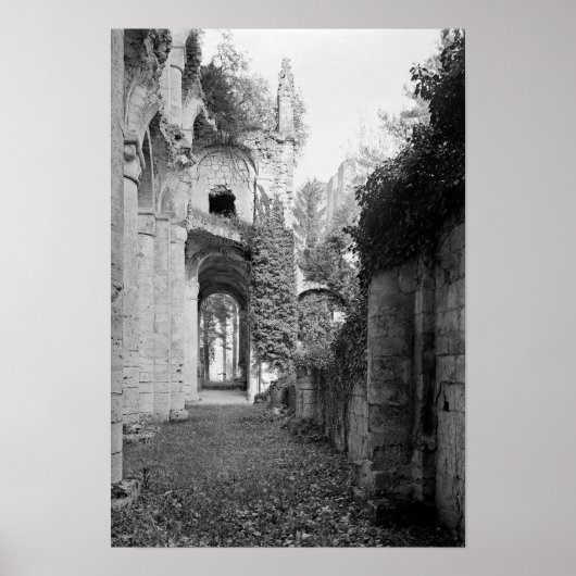 Uitzicht van de kerk, c.1052-67 poster (Voorkant)