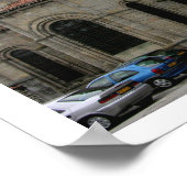 Uitzicht van de kerk (foto) poster (Hoek)