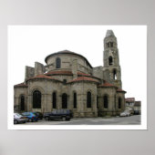 Uitzicht van de kerk (foto) poster (Voorkant)