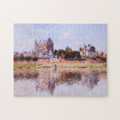 Uitzicht van de kerk in Vernon Monet Fine Art Legpuzzel (Horizontaal)