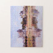 Uitzicht van de kerk in Vernon Monet Fine Art Legpuzzel (Verticaal)
