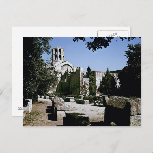 Uitzicht van de kerk Saint-Honoratus Briefkaart (Voorkant / Achterkant)