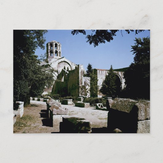 Uitzicht van de kerk Saint-Honoratus Briefkaart (Voorkant)