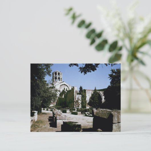 Uitzicht van de kerk Saint-Honoratus Briefkaart (Staand voorkant)