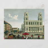 Uitzicht van de kerk Saint-Sulpice Briefkaart (Voorkant)