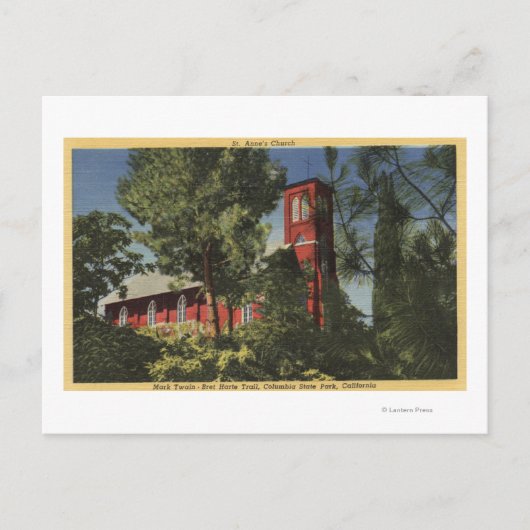 Uitzicht van de Kerk van St. Anne (1856) Briefkaart (Voorkant)