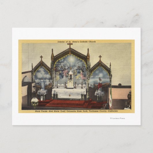 Uitzicht van de kerk van St. Anne Briefkaart (Voorkant)