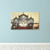 Uitzicht van de kerk van St. Anne Canvas Afdruk (Insitu (Houten vloer))