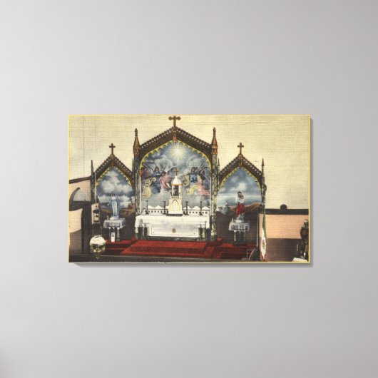 Uitzicht van de kerk van St. Anne Canvas Afdruk (Voorkant)