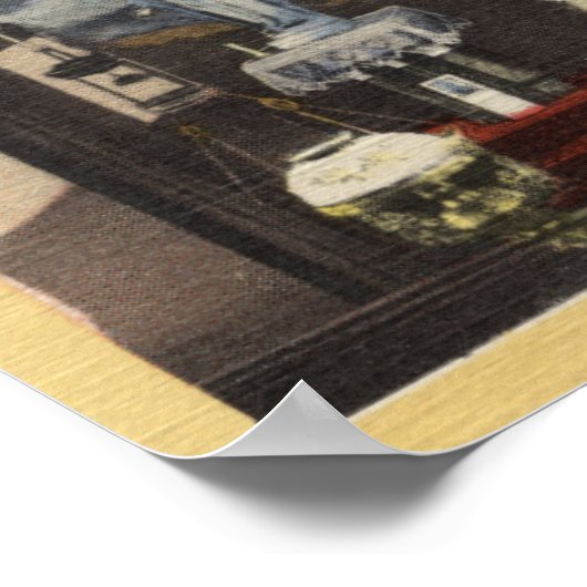 Uitzicht van de kerk van St. Anne Poster (Hoek)