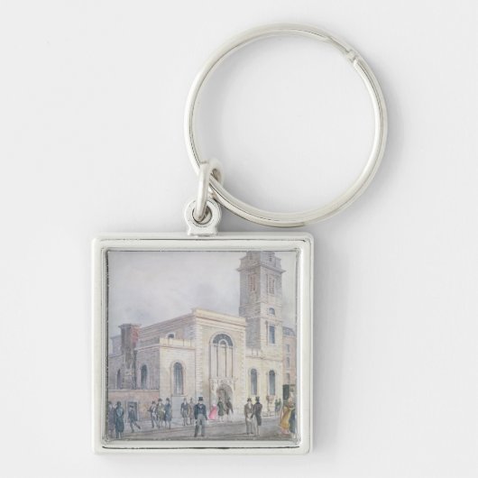 Uitzicht van de kerk van St. Bartholomew Sleutelhanger (Voorkant)
