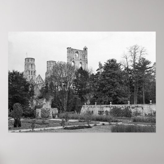 Uitzicht van de kerkbuitenkant, c.1052-67 poster (Voorkant)