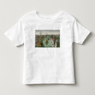 Uitzicht van de Kettel Gate in Delft (graving) Kinder Shirts