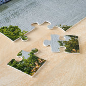 Uitzicht van de kettingbrug in Boedapest, Hongarij Legpuzzel (Zijkant)