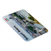 Uitzicht van de kettingbrug in Boedapest, Hongarij Magneet (Rechterzijde)