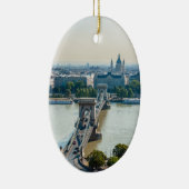 Uitzicht van de kettingbrug vanuit de lucht - Boed Keramisch Ornament (Rechts)