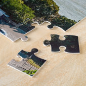 Uitzicht van de kettingbrug vanuit de lucht - Boed Legpuzzel (Zijkant)