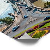 Uitzicht van de kettingbrug vanuit de lucht - Boed Poster (Hoek)