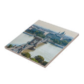 Uitzicht van de kettingbrug vanuit de lucht - Boed Tegeltje (Zijkant)