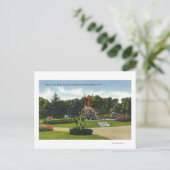 Uitzicht van de Kings Fountain in Washington Park, Briefkaart (Staand voorkant)