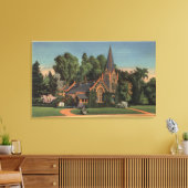 Uitzicht van de Kleine Kerk van de Bloemen Canvas Afdruk (Insitu (Woonkamer))