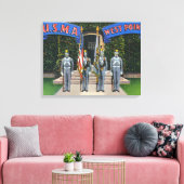 Uitzicht van de kleurenwacht Permanente waarschuwi Canvas Afdruk (Insitu (Woonkamer))